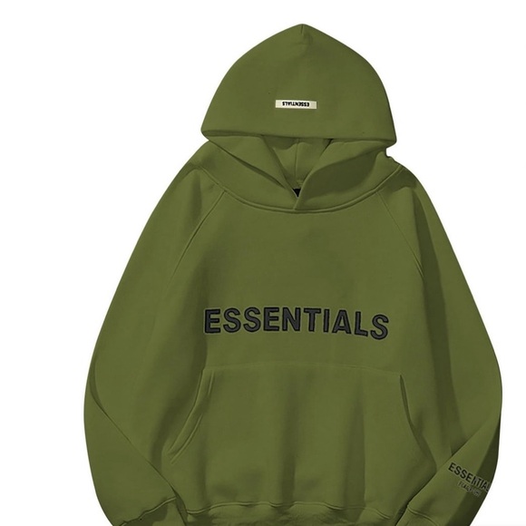 Essentials Brown Pullover with Black Logo - Picture 2 of 4